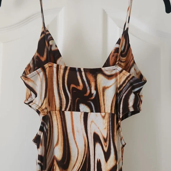 Endless Blue Marble Fitted midi dress - Picture 7 of 11